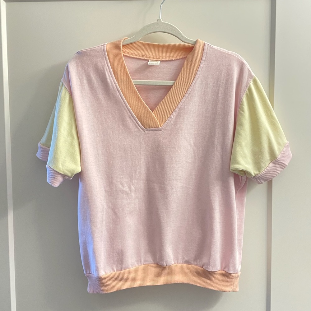 Vintage Jantzen color block tee